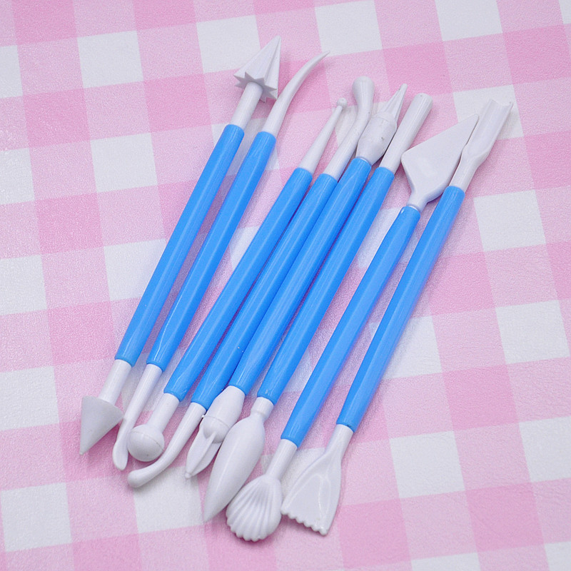 仿真纸粘土工具超轻粘土工具diy手工材料8件套食玩翻糖工具套装