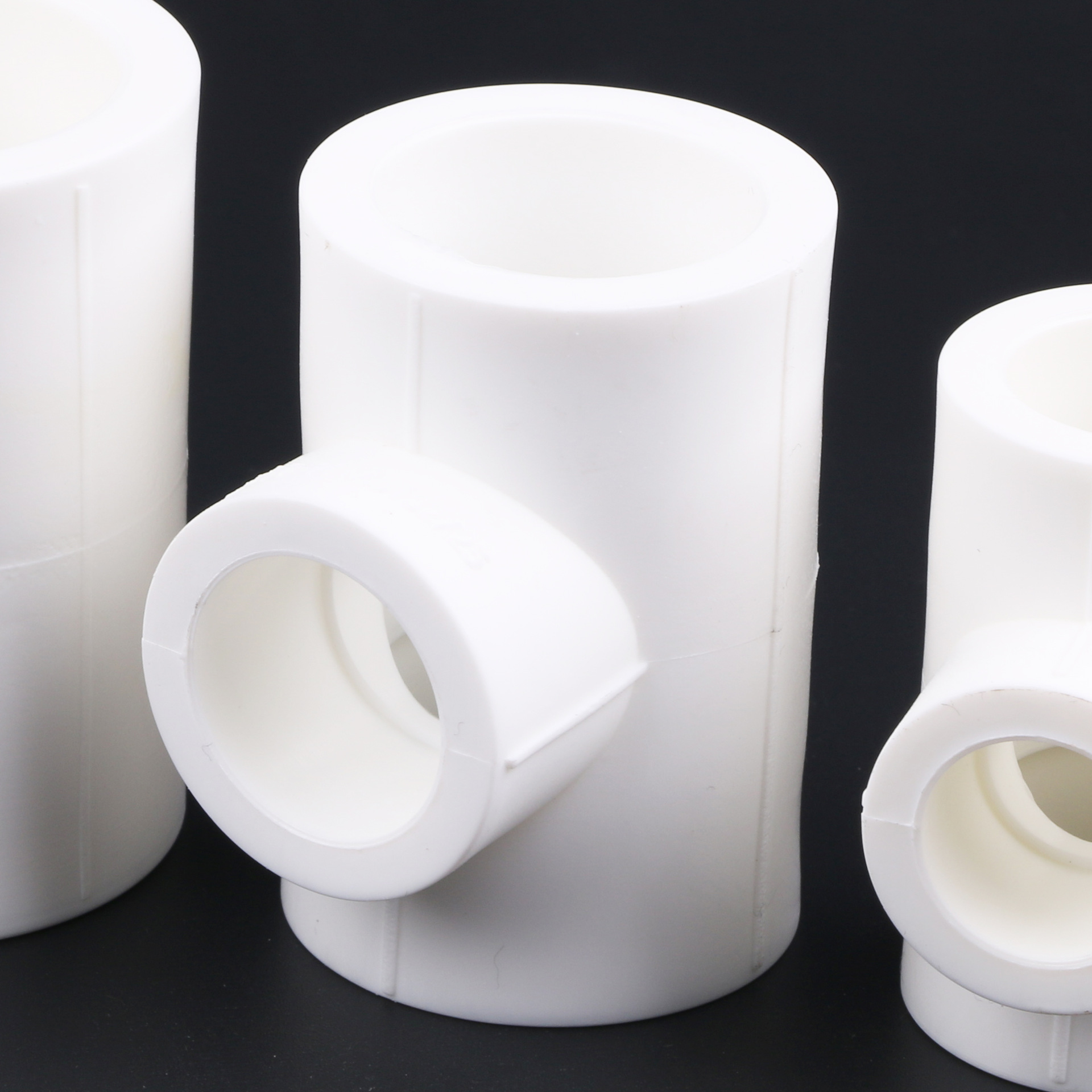 厂家直销pp-r管件给水配件变径三通异径三通家装精品全新料制作