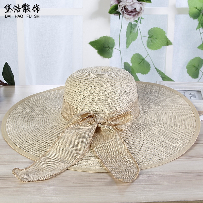 European and American New Hat Women's Dayan Sun Hat Warp Knitted Straw Hat Export Sun Hat Creative Hat One Piece Dropshipping