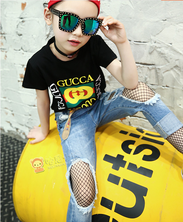 儿童渔网袜春夏款网格丝袜网眼袜女童破洞牛仔连裤袜打底网袜