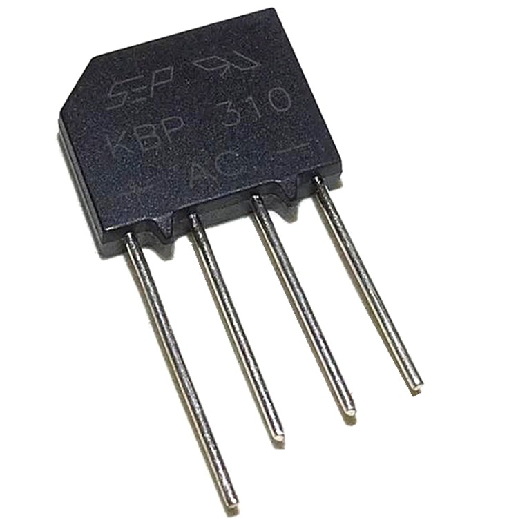 全新kbp310 3a 1000v 扁桥 整流桥 桥堆 四脚