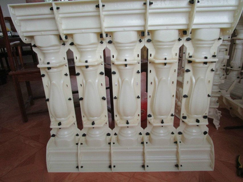 新款塑料现浇阳台栏杆模具 花瓣款花瓶葫芦护栏罗马柱建筑模板