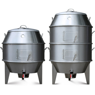 童子鸡烧烤桶木炭黄泥叫花鸡烧烤缸洪七公烤炉不锈钢窑鸡专用烤箱