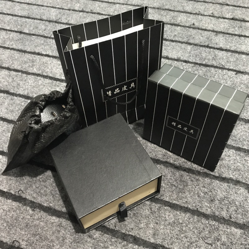 私人订制皮带包装盒现货手工天地盖精品礼盒高档礼品纸盒抽屉盒