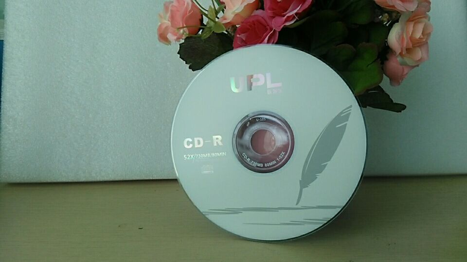 upl厂家直销a级cd光盘 空白光盘700mb 羽毛cd光碟 刻录光盘批发