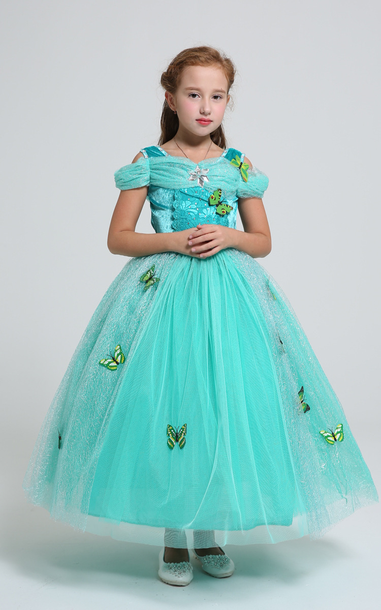 7021 淡绿 茉莉公主裙