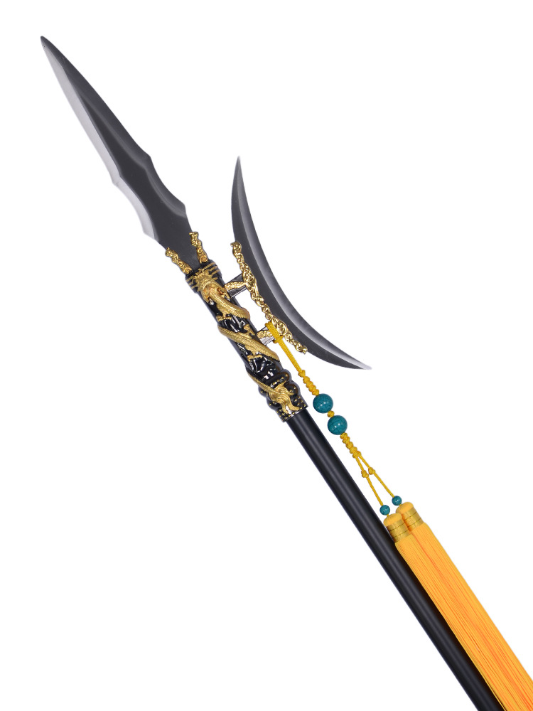 2公斤   半月戟3.9公斤 架子:高1米 材质密度板