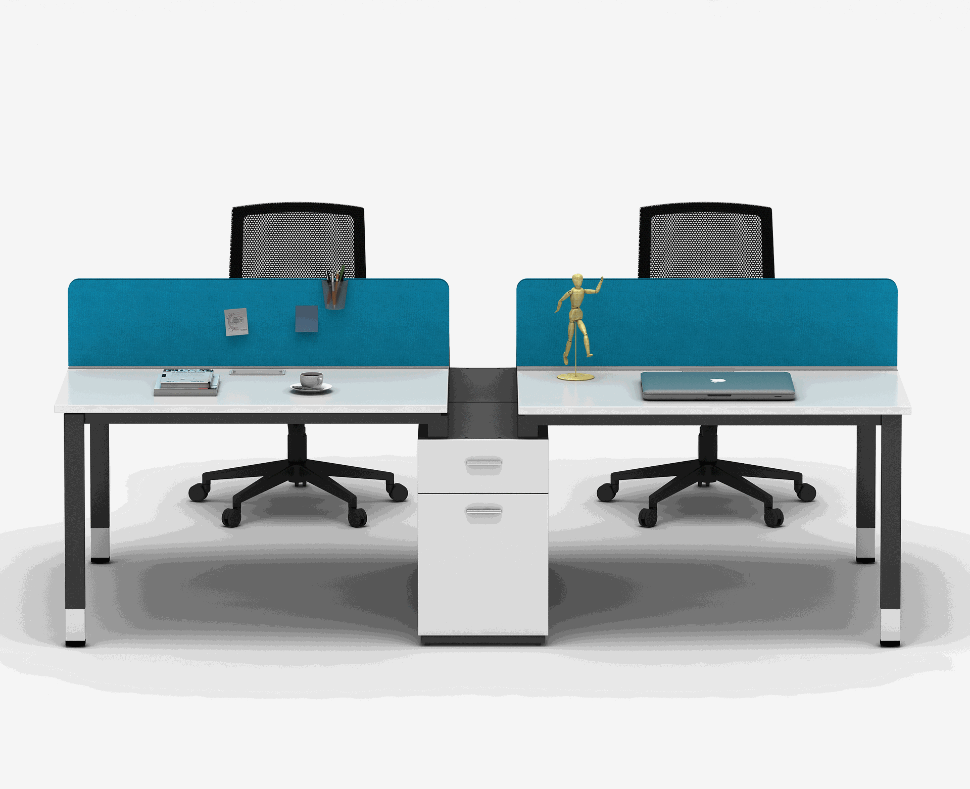 上海直销办公桌 简约屏风四人员工桌工位职员桌电脑办公桌 可定制