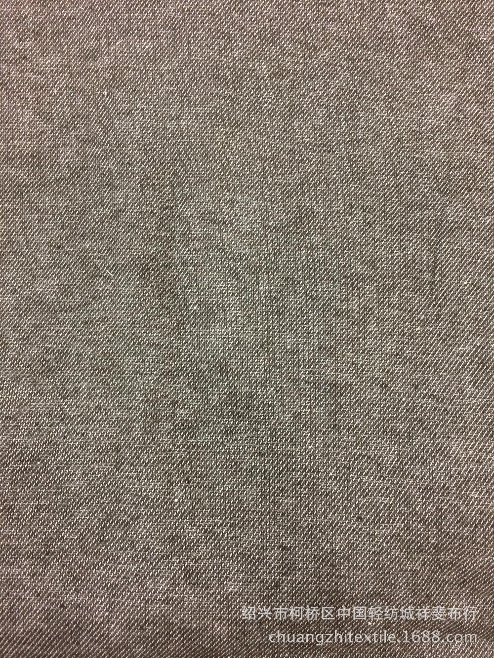 涤棉斜纹青年布色织布麻斜鞋材帽子服装面料混纺面料涤棉布织布厂