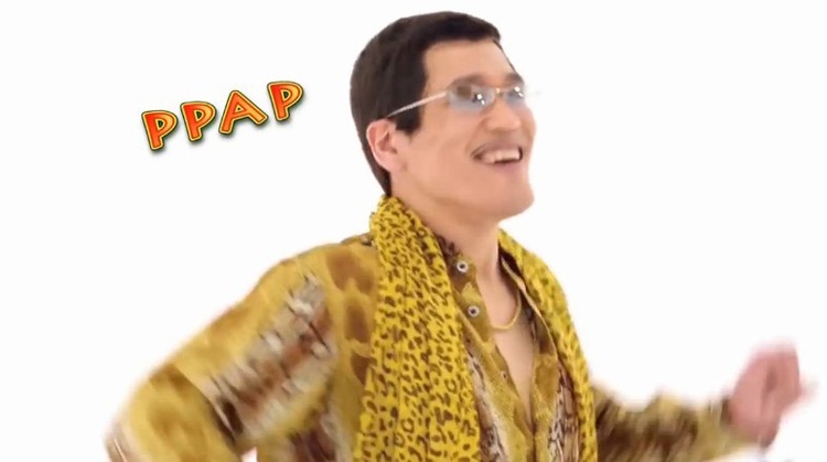 秒发ppap日本piko大叔太郎同款衣服饰外套装蛇纹豹纹围巾眼镜现货