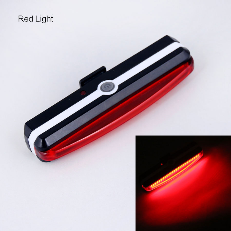 2266 Night Riding Fixture Wholesale Warning Light USB Charging Bicycle Tail Light Safety Alarm Lamp Mountain Bike Light