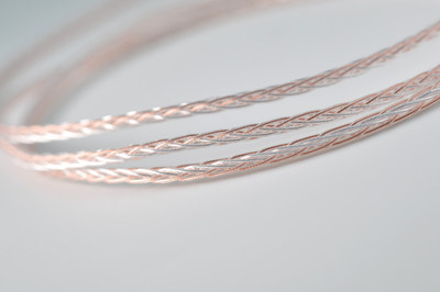 7n单晶铜镀银8股混编发烧级音频信号线耳机升级线车载aux对录线