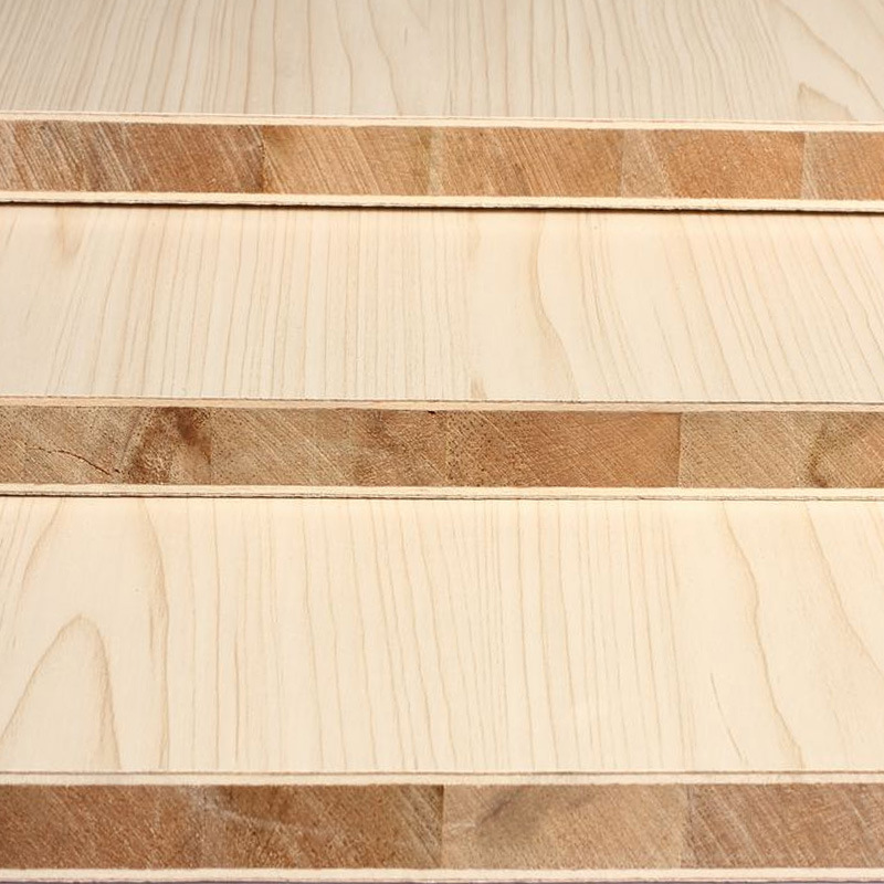 暖白小浮雕桐木环保生态板17mm细木工板实木免漆家具板衣柜健康板