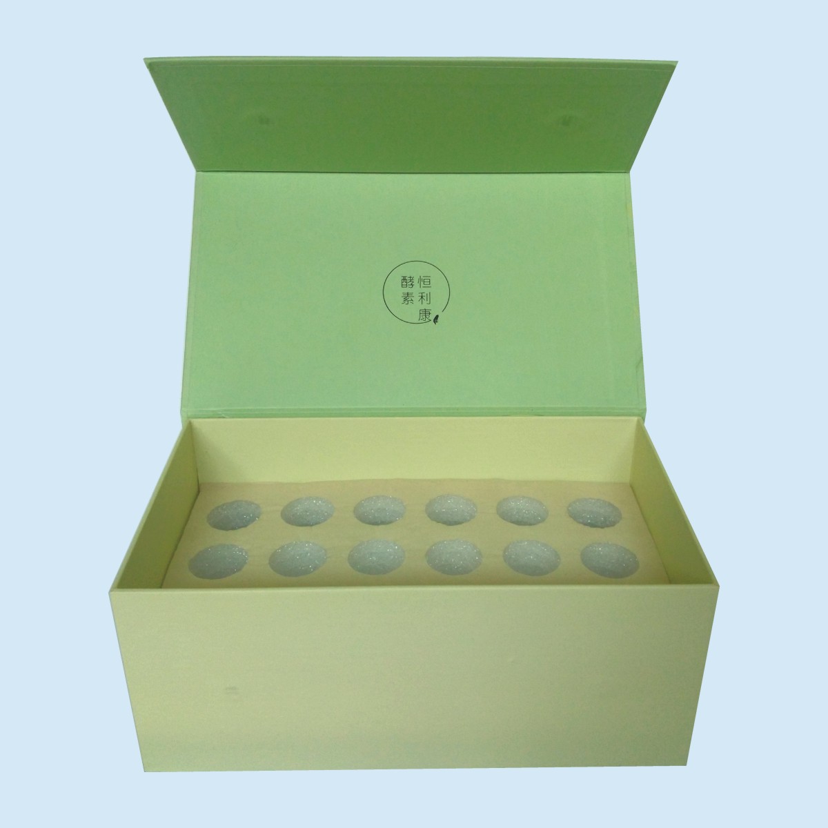 保健品酵素口服液送礼包装盒 硬纸板翻盖礼盒 天地盖 eva植绒内托