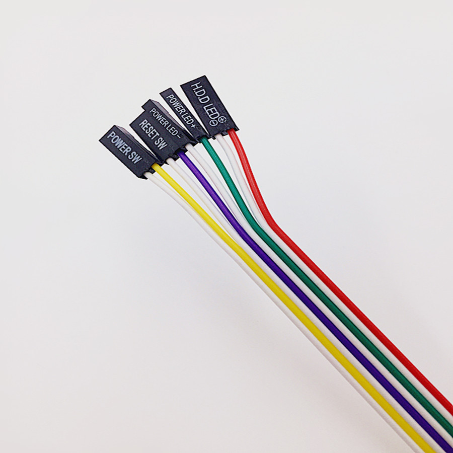 电脑开关线重启线机箱开关线 主机开关线 带灯开关电源线 开关线