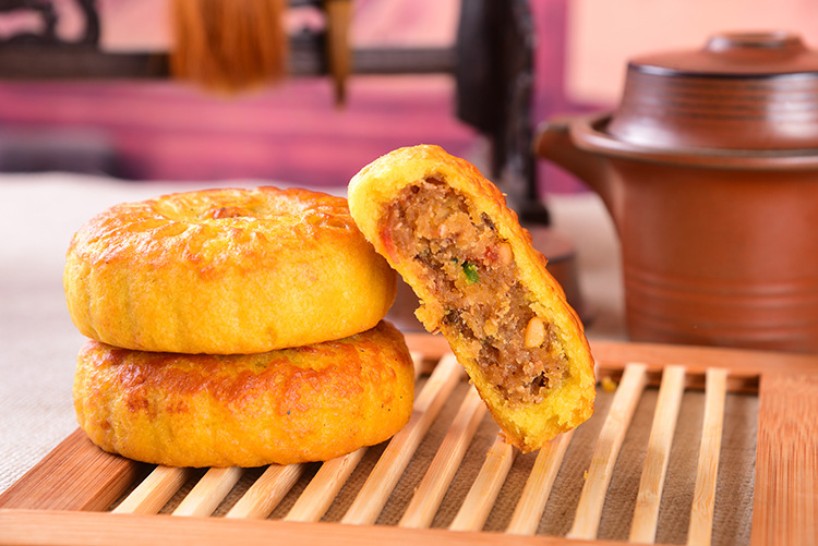 长祥圆神池月饼山西特产油皮月饼2000克五仁20个月饼手工