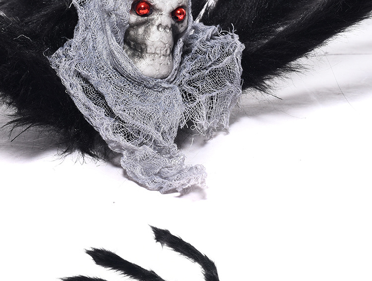 亚马逊跨境万圣节装饰骷髅蜘蛛道具搞怪恶搞整蛊整人恐怖毛绒蜘蛛