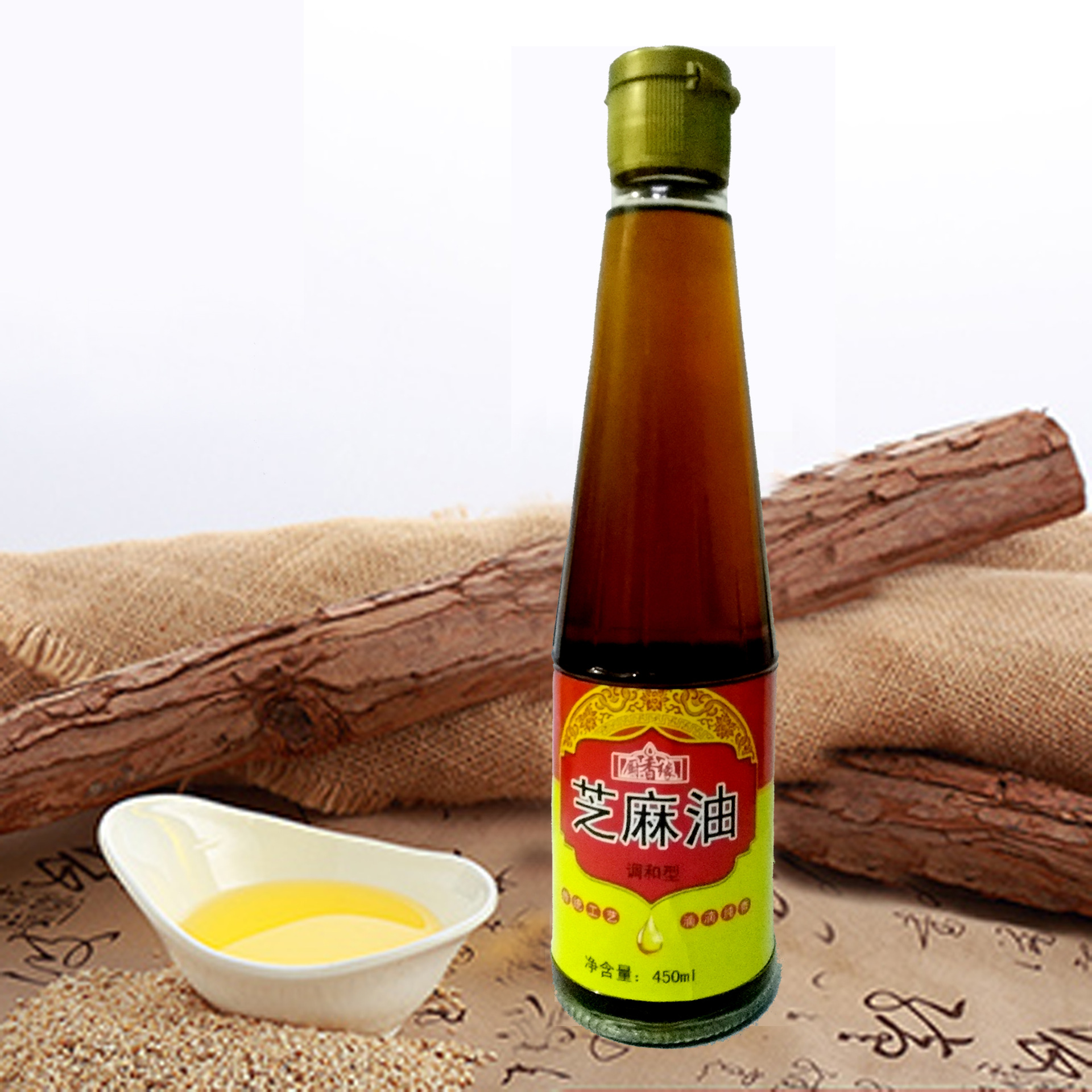 芝麻香油生产厂家批发直销450毫升瓶装香