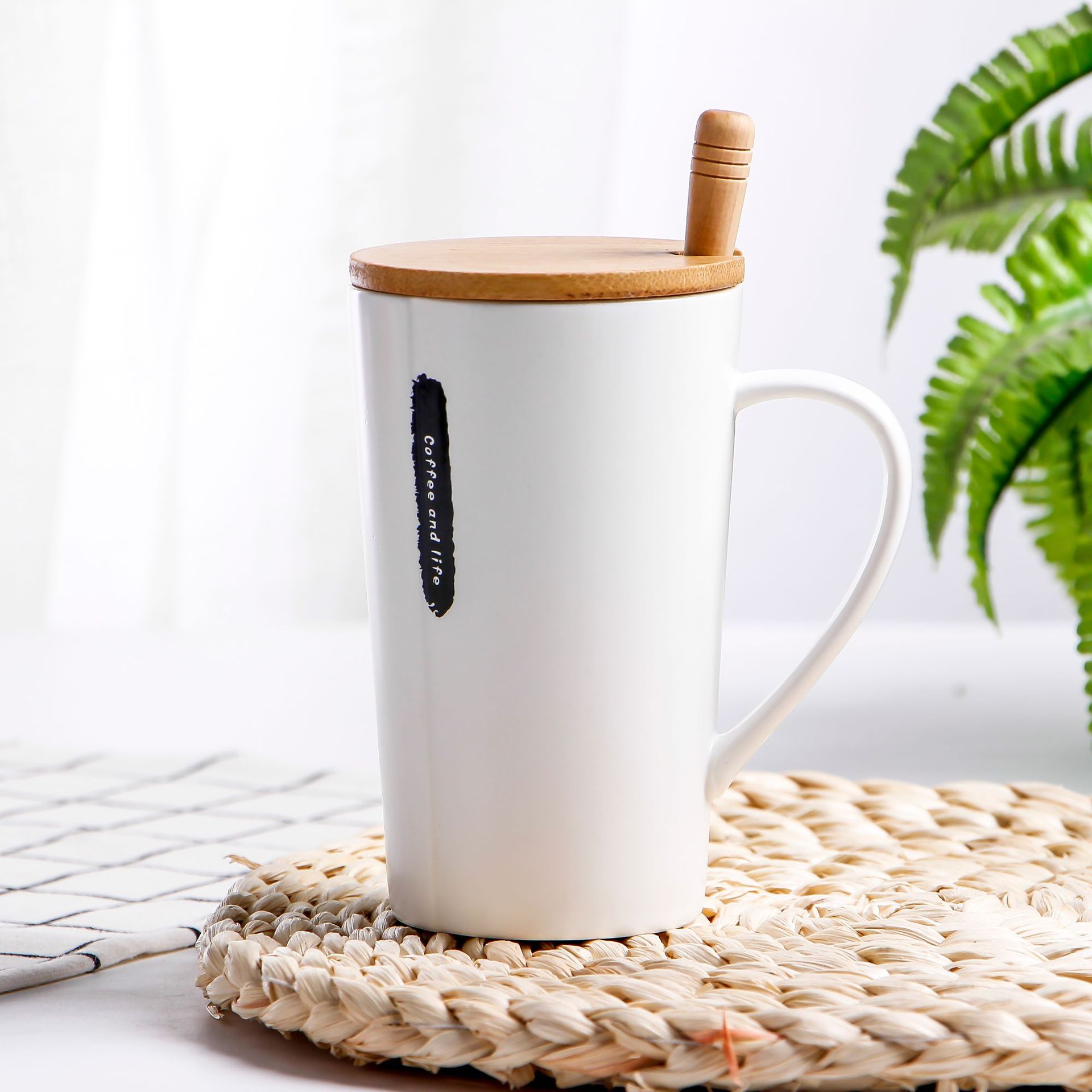 创意休闲陶瓷杯 简约办公室水杯 马克杯 韩式情侣杯子咖啡杯带盖