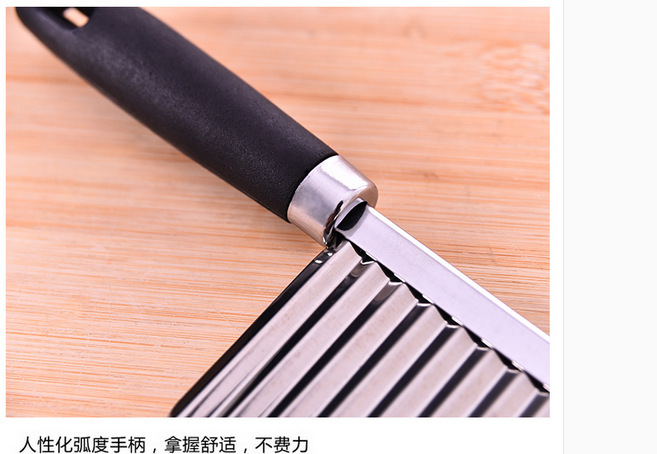 创意多功能切菜器波浪形土豆切花刀 不锈钢