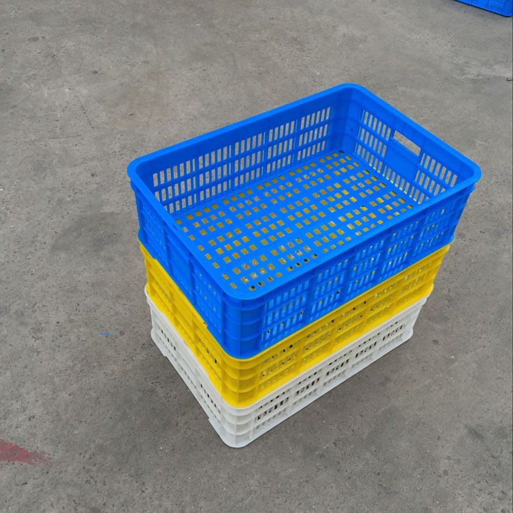 600*400*180塑料葡萄筐 白色水果胶框 食品塑料框 白色周转筐