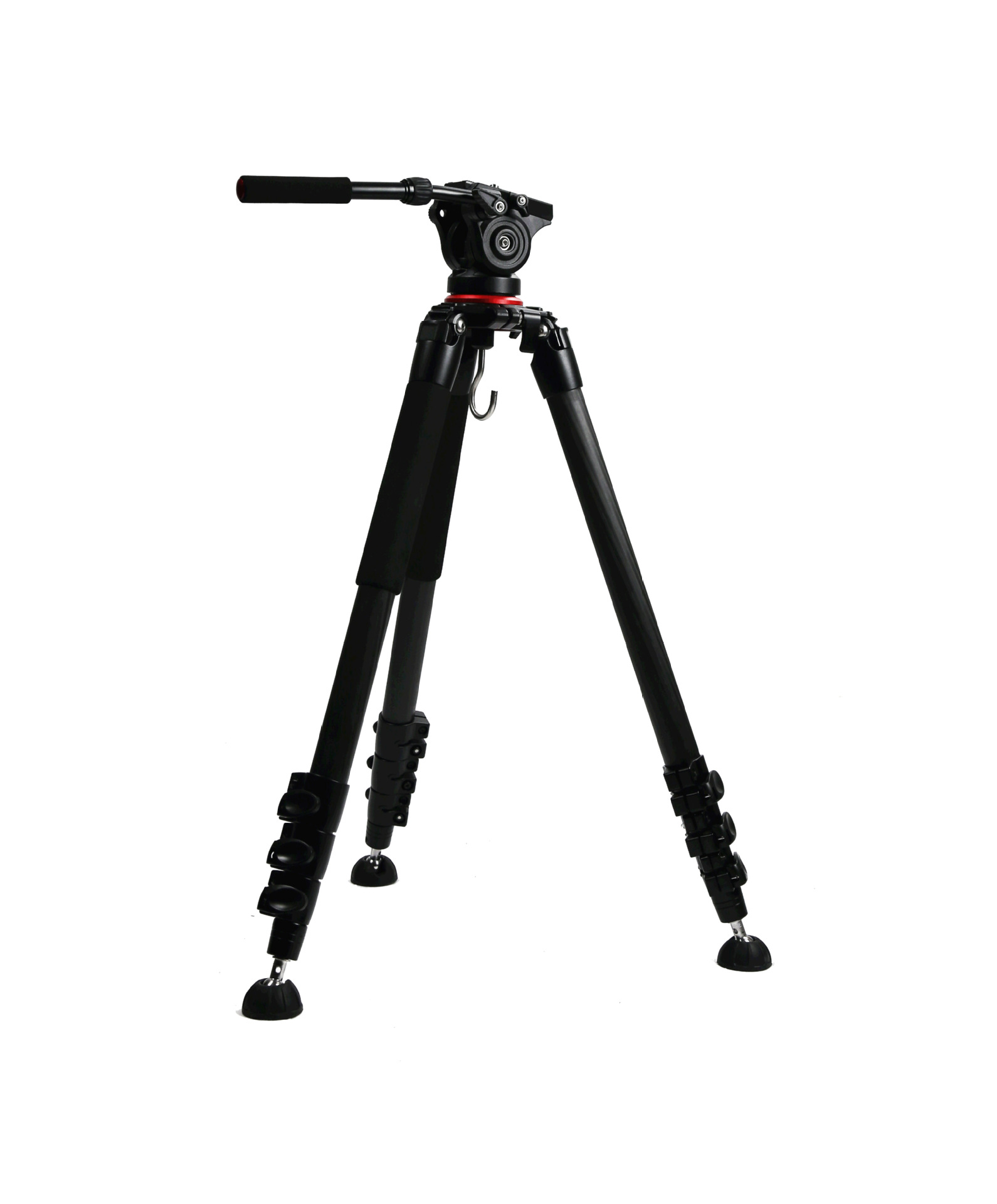 徕摄碳纤维三脚架st-3528液压阻尼云台专业摄像三脚架套装摄影器