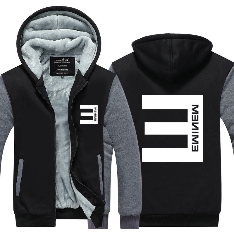 阿姆eminem卫衣艾米纳姆反e嘻哈加绒套头卫衣男女连帽帽衫 潮流