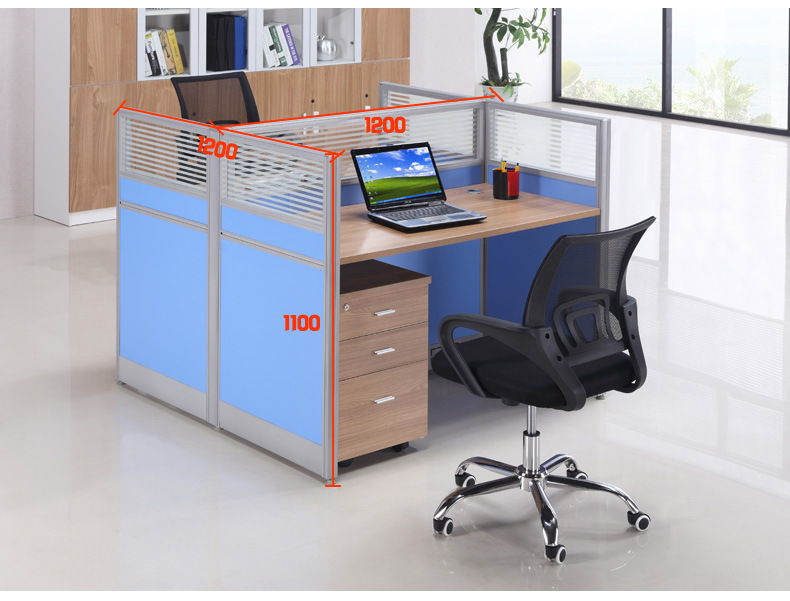 广州办公家具45款时尚四人组合办公屏风 简约定制职员桌屏风隔断