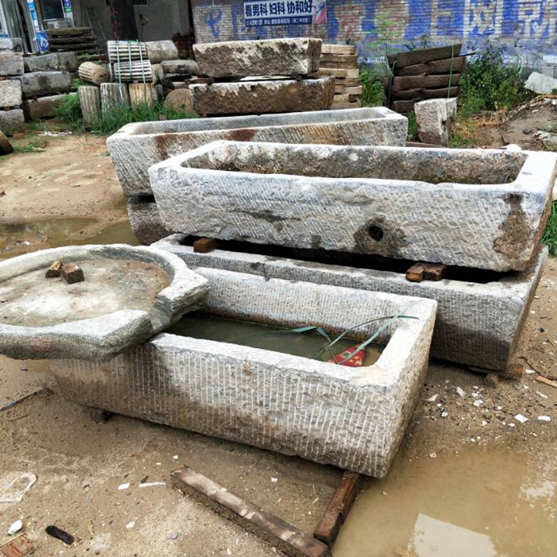 石雕-上新仿古旧石头石槽 旧猪槽 马槽 牛槽 景观
