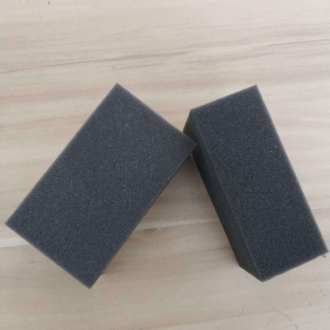 黑海绵高密度海绵上油棉鞋面清洁棉鞋油海绵貂油赠品海绵抛光上油