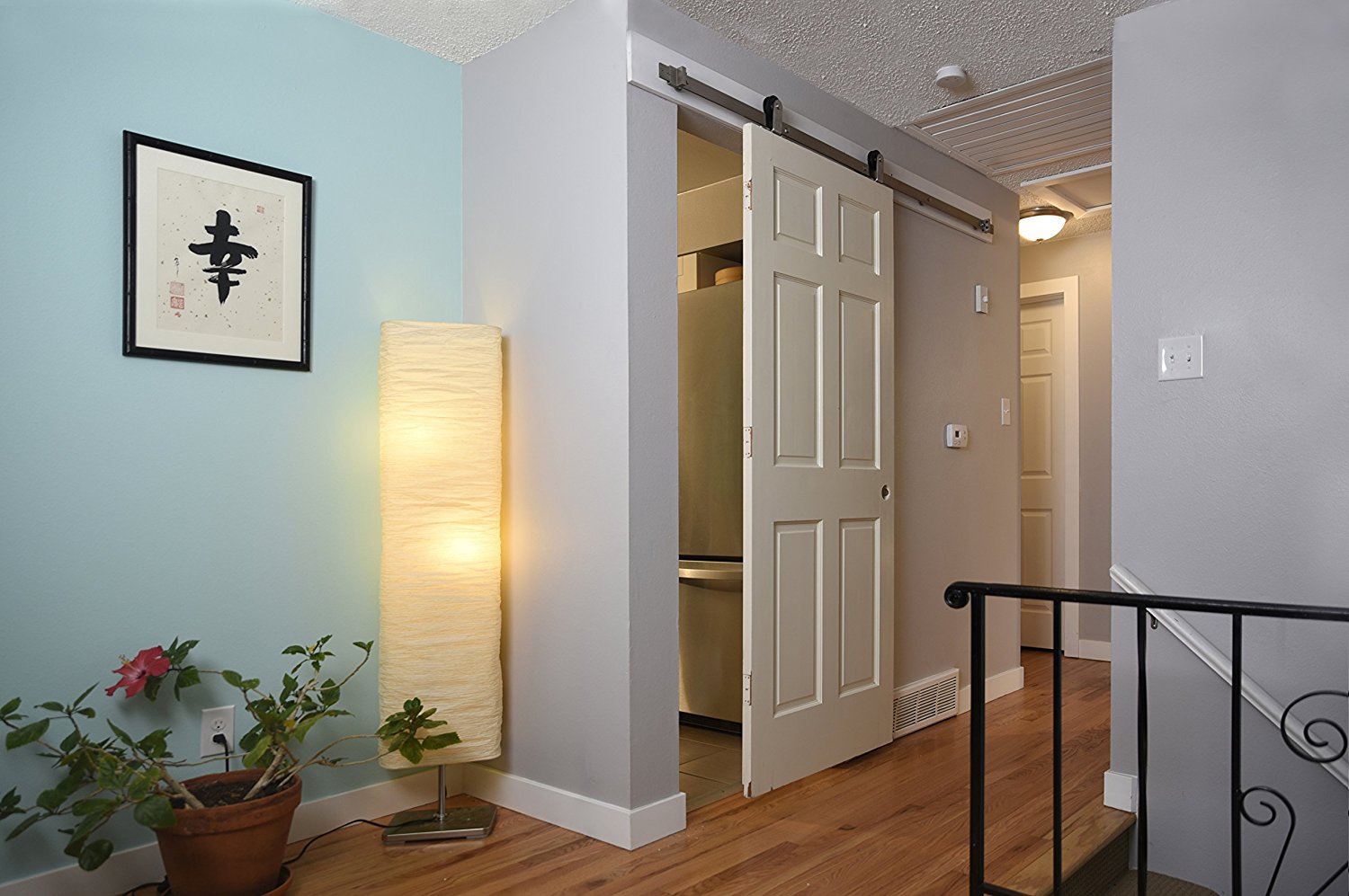 厂家直销谷仓美式木门移动木门玻璃门滑轨定制 订单出口 配件批发