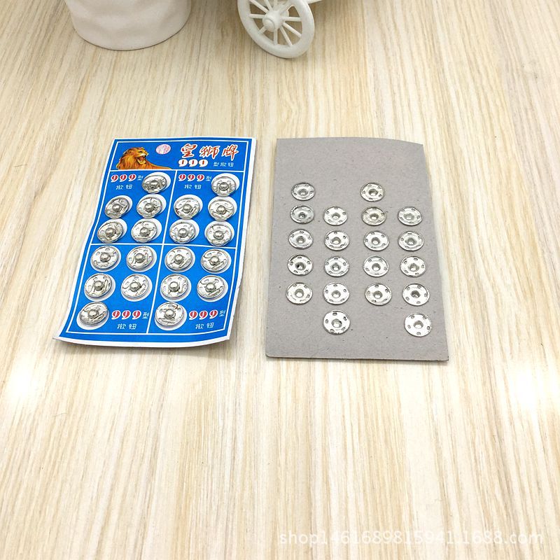 Factory Wholesale 2 Yuan Store Supply Clothing Accessories Button 20 Pieces One Plate Snap Button Hidden Hook Large Wholesale