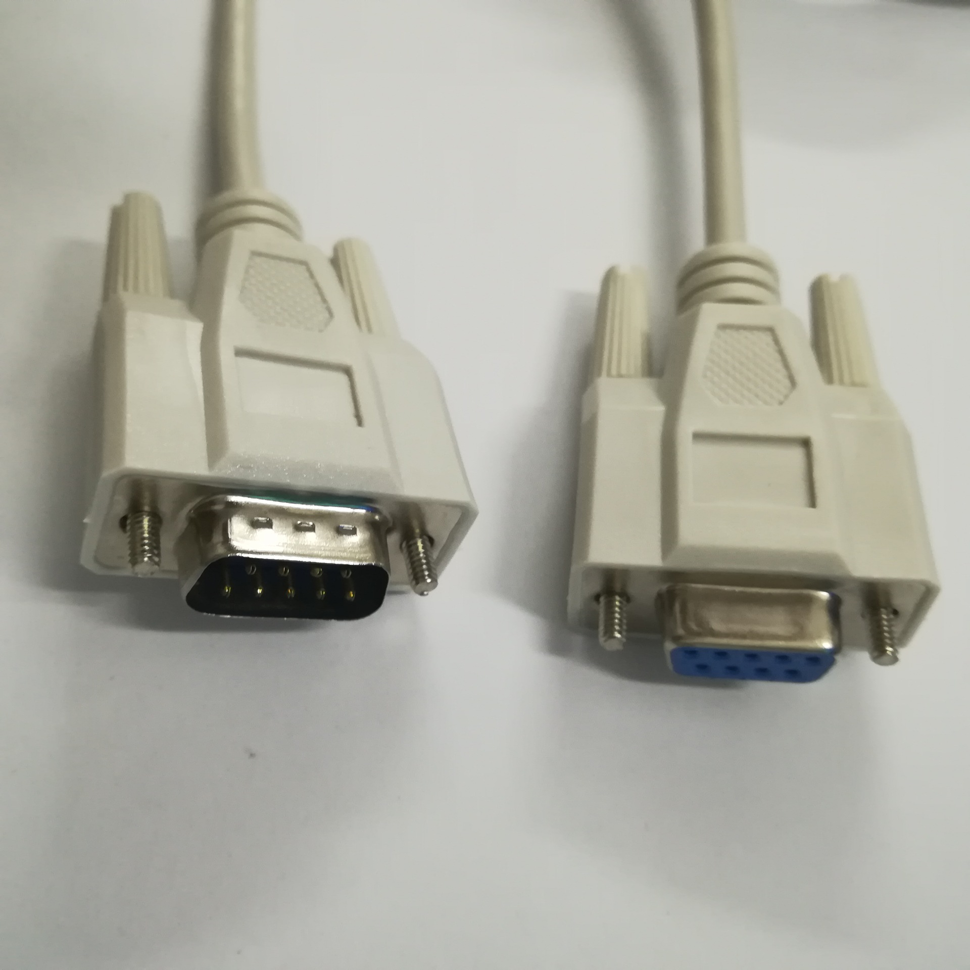 串口线公对母3米rs232数据线db9p满针直连交叉线