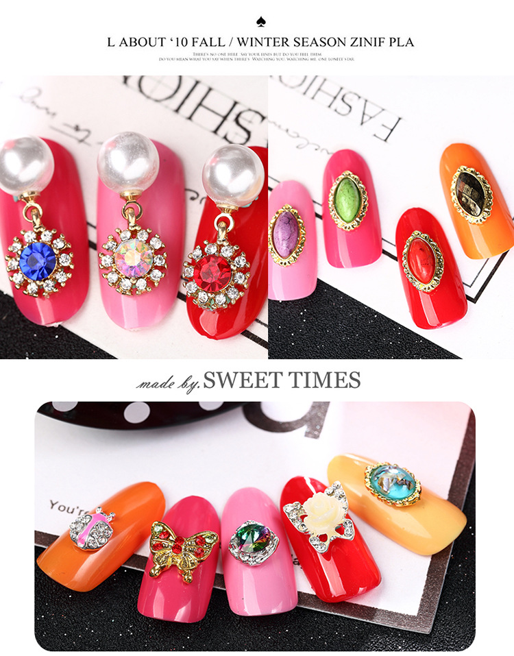 Nail Ornament Beautiful Butterfly Alloy Jewelry Animal New Deer Yiwu Nail Wear Nail Mobile Phone DIY Factory