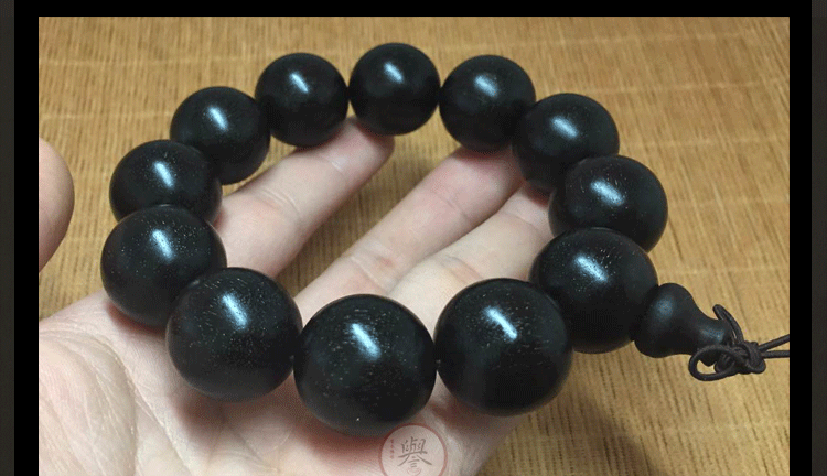 赞比亚血檀 小叶紫檀黑珍珠1.5-1.8-2.0手串手链