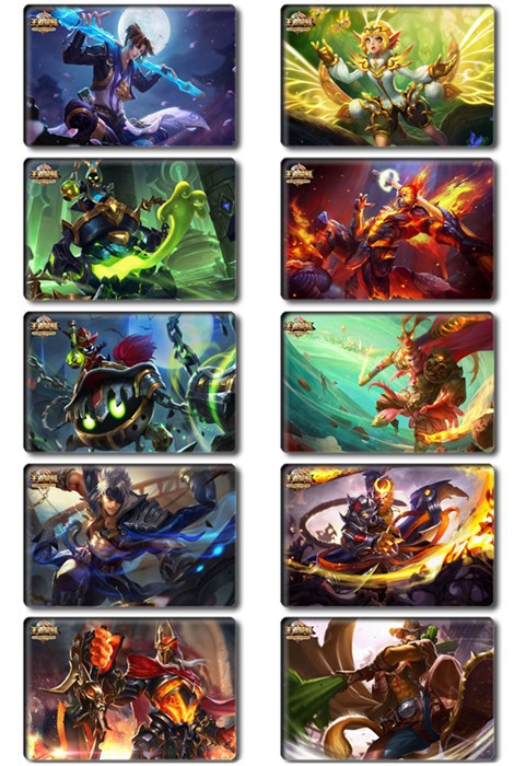游戏王者荣耀卡贴李白孙悟空至尊宝赵云凤求凰水晶卡贴贴纸定做