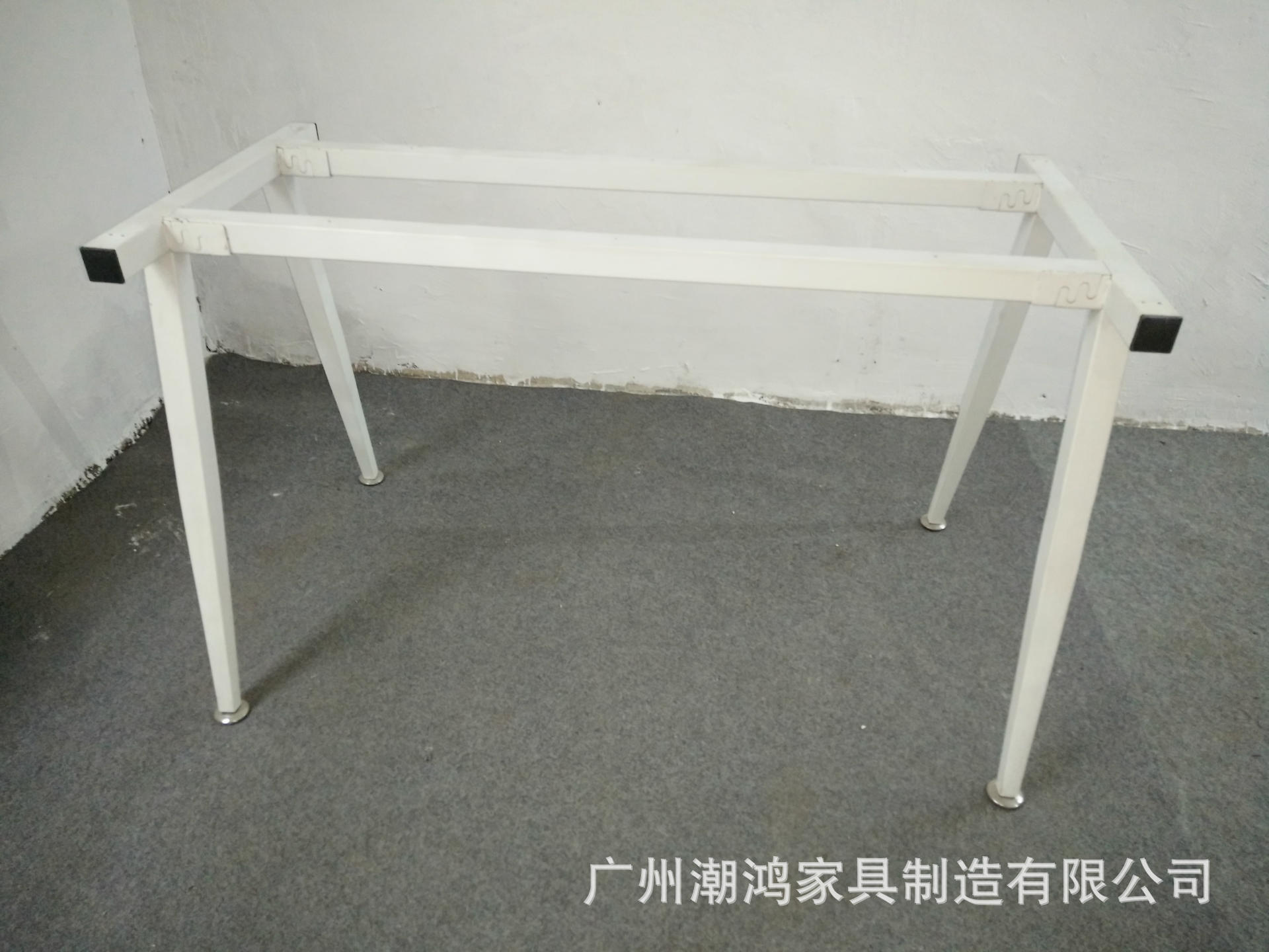 方管锥形脚办公台架方锥支脚会议桌台架 40*40方管下锥型桌架