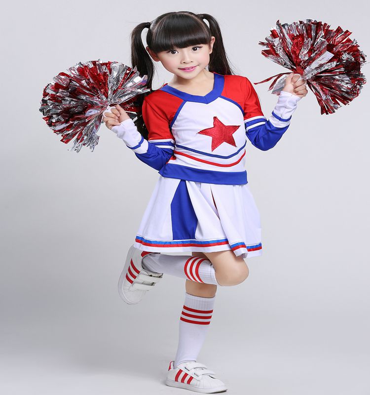 新款儿童啦啦操服装女童现代舞演出服少儿爵士舞拉拉队学生舞蹈裙