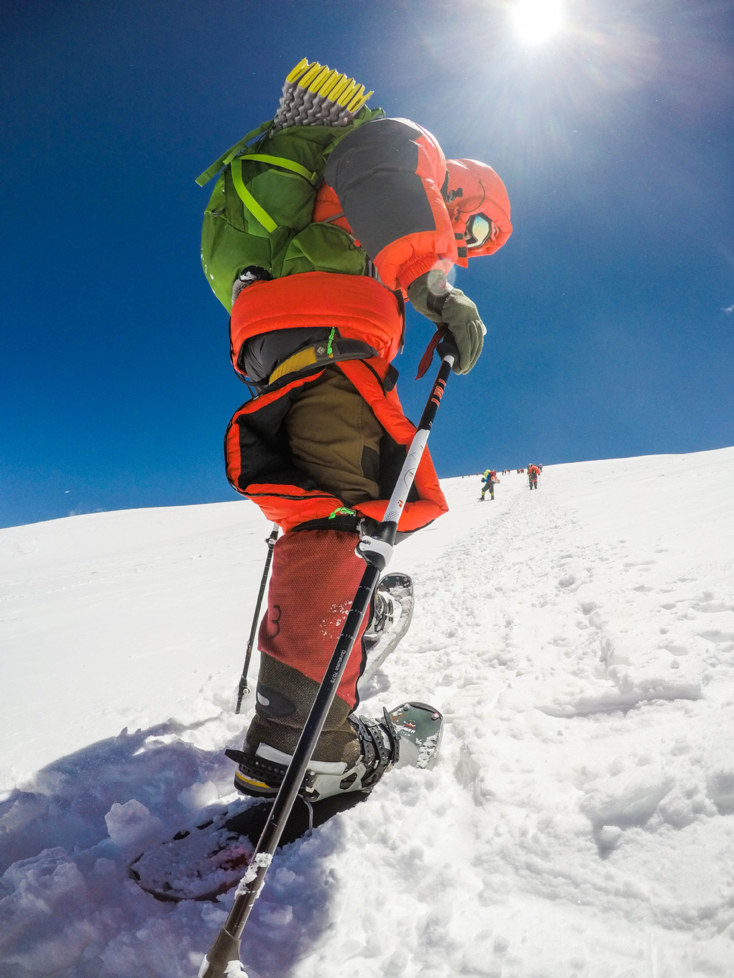 tmt伸缩登山杖铝合金外锁速锁越野徒步雪山手杖登山装备厂家批发