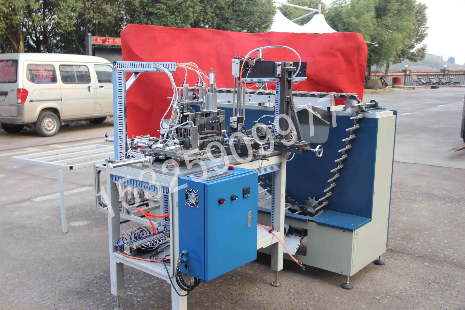 厂家直销全自动橡皮筋头绳粘胶机 橡皮筋定型机 金华机械