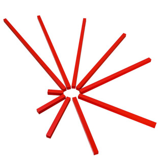 虎天天蒙台梭利蒙特梭利蒙氏早教教具感官益智玩具红棒长棒及底座