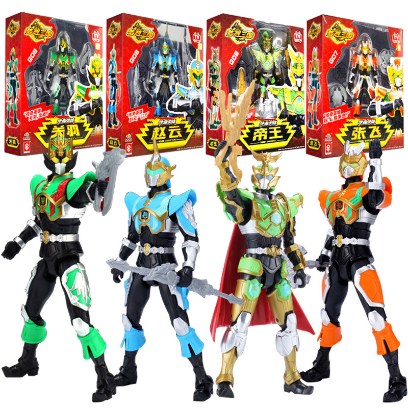 梦想三国黄金版传奇英雄关羽张飞赵云人偶可动公仔玩具男孩