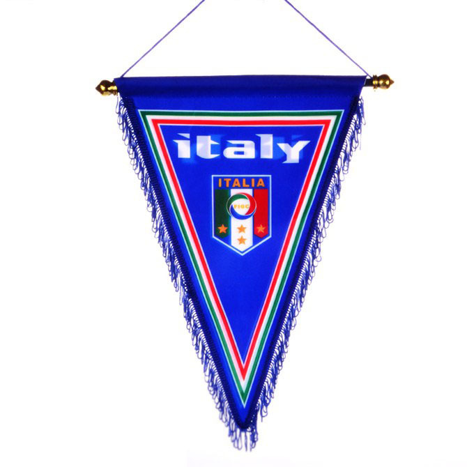 现货2021欧洲杯足球交换旗装饰旗三角带杆挂旗定制旗子批发代发
