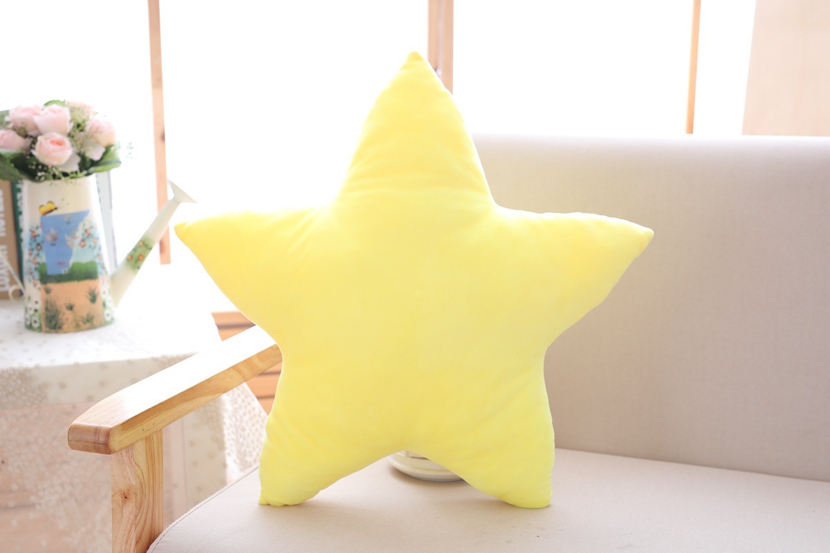 一件代发创意五角星毛绒抱枕玩具送女友生日礼物靠垫玩偶一件代发