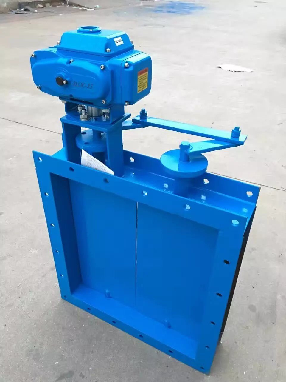 矩形百叶阀 厂家直销 矩形碳钢电动调节百叶阀 电动风阀 定制款