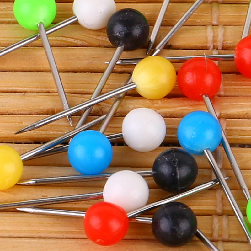 厂家批发大头针 彩色大头针黑色大头针可定制直径4mm针长15mm