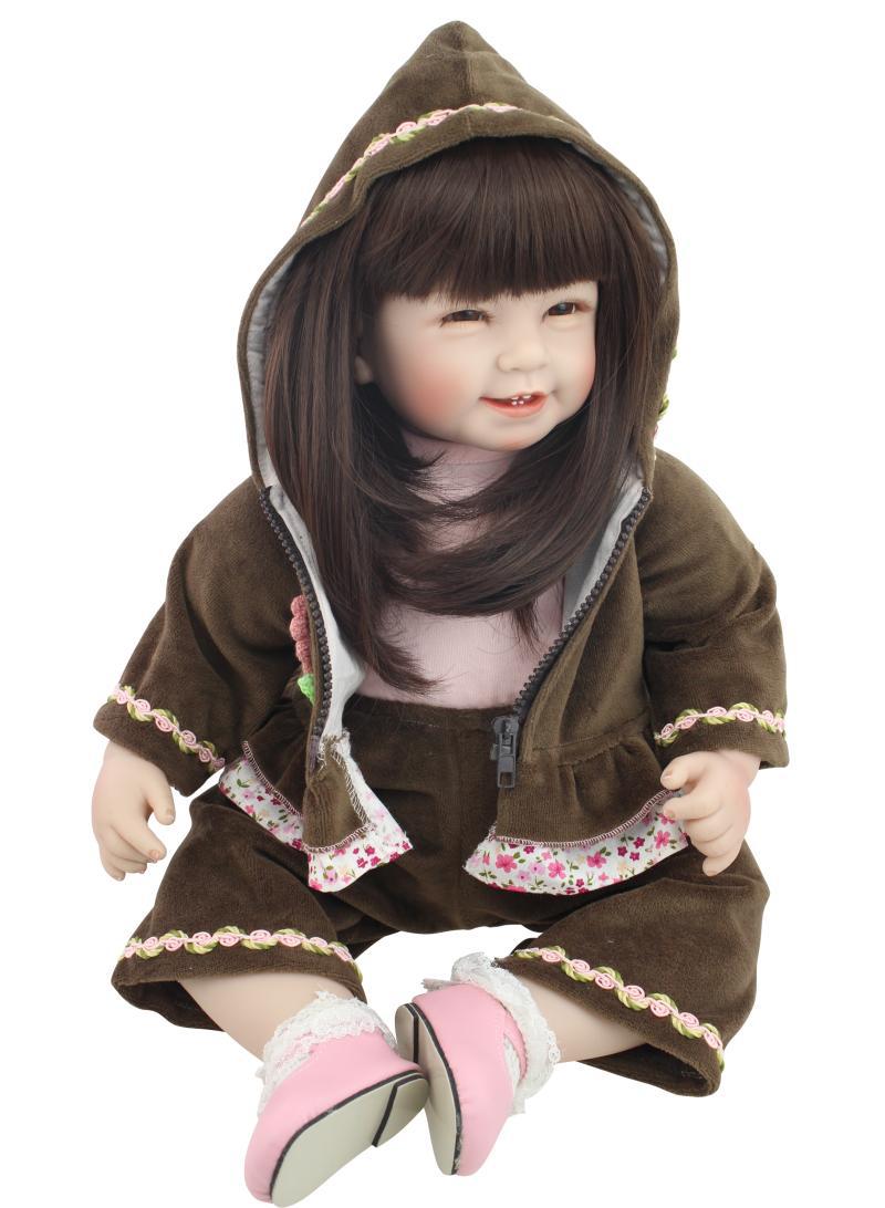 时尚仿真可爱长发小公主娃娃 儿童玩具 礼物 外贸出口洋娃娃