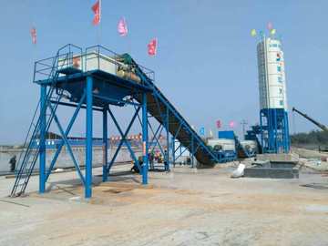 产地货源稳定土粉料拌合站 混凝土机械设备稳定土搅拌站水泥仓