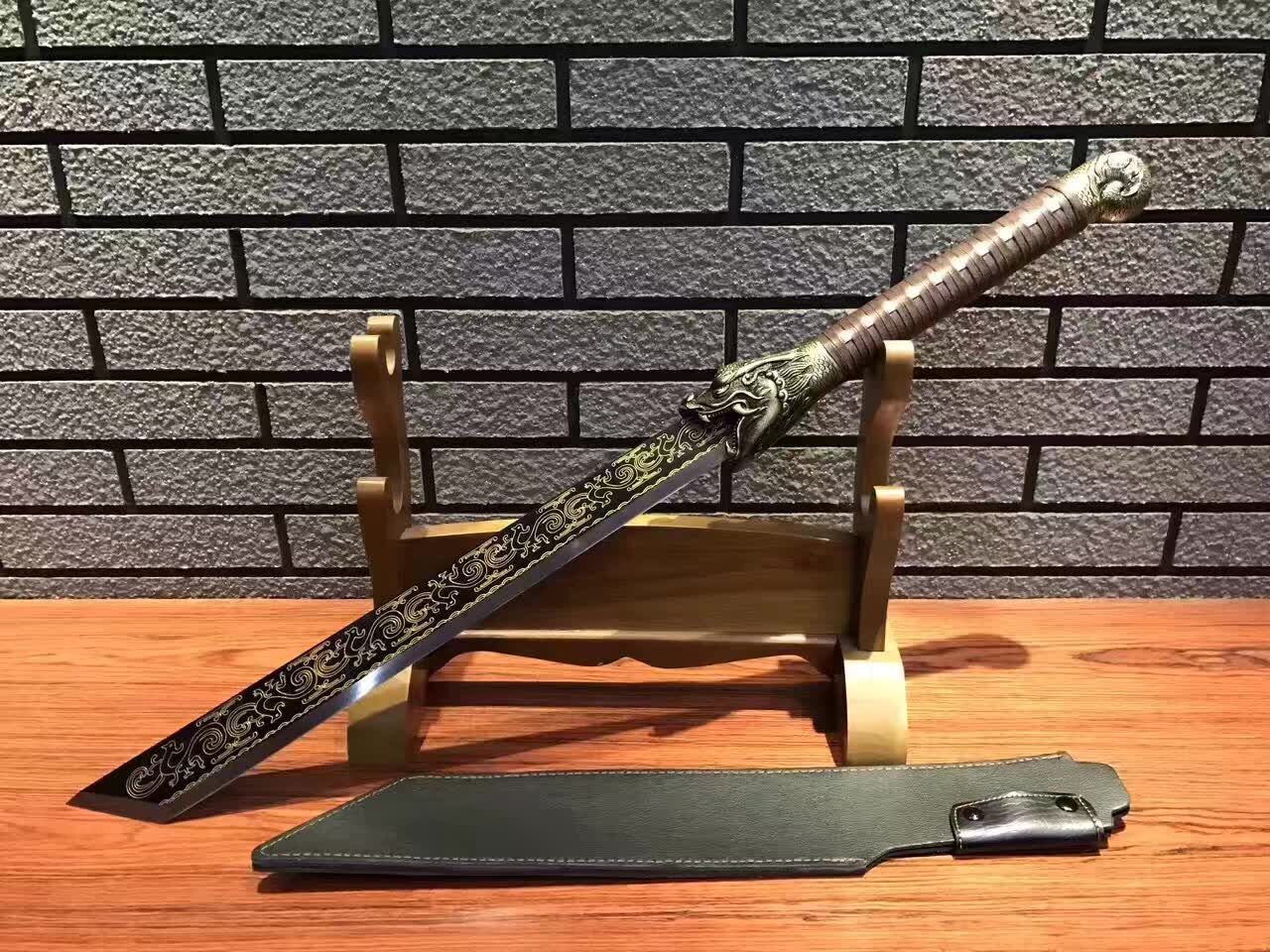 新款龙泉宝剑高锰钢背齿虎头刀宝刀锦衣卫收藏武术刀剑未开刃