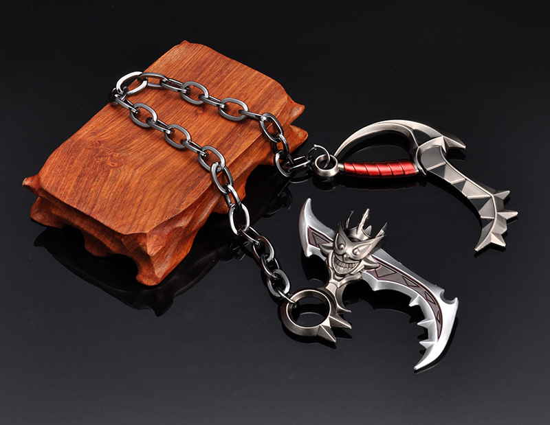 王者周边 百里玄策威尼斯狂欢武器指尖陀螺套装 41厘米合金兵器